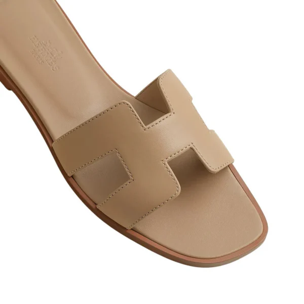 Hermes Oran Sandal Beige\Lin