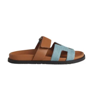 Hermes Chypre Sandal Bicolor\Denim