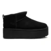 UGG Classic Ultra Mini Platform Black- Chestnut