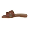 Hermes Oran Sandal Flat Gold Box Calfskin\Mightychic