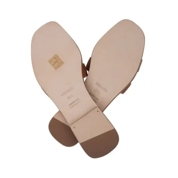 Hermes Oran Sandal Flat Gold Box Calfskin\Mightychic