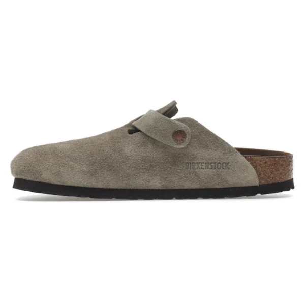 Birkenstock Boston Soft Footbed – Suede Taupe