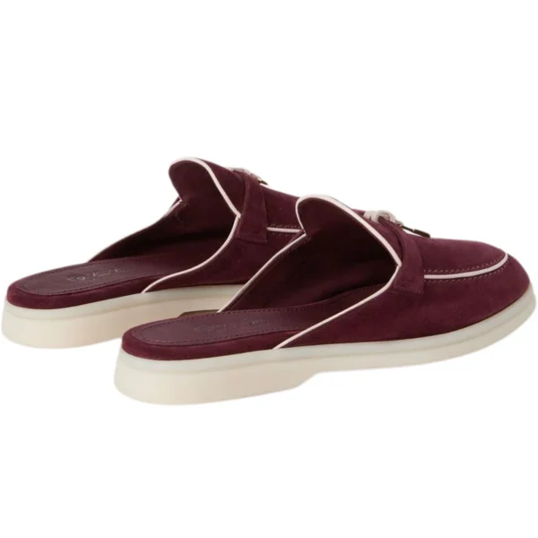 Loro Piana Summer Charms Walk Loafer Burgundy